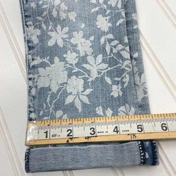 Dear John Women Capri Jeans, Floral Print Size 28 Heavy Denim. - Picture 11 of 12